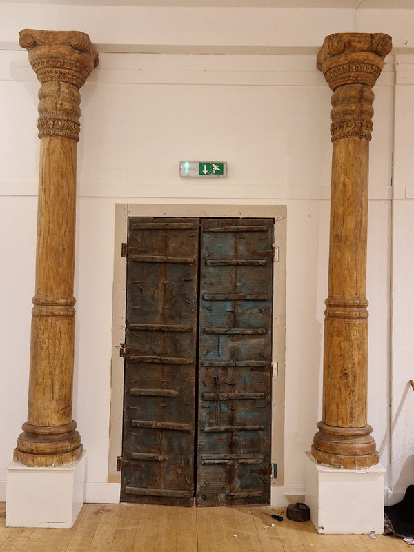 Old wooden pillars, Rajasthan